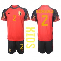 Billiga Belgien Toby Alderweireld #2 Barnkläder Hemma fotbollskläder till baby VM 2022 Kortärmad (+ Korta byxor)